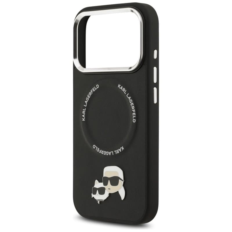 Karl Lagerfeld Karl & Choupette Pins MagSafe - Case for iPhone 17 Pro (black) - 14