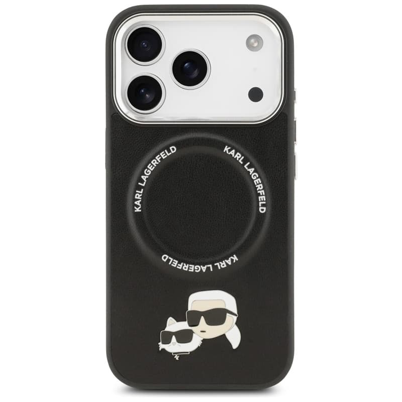 Karl Lagerfeld Karl & Choupette Pins MagSafe - Case for iPhone 17 Pro (black) - 3