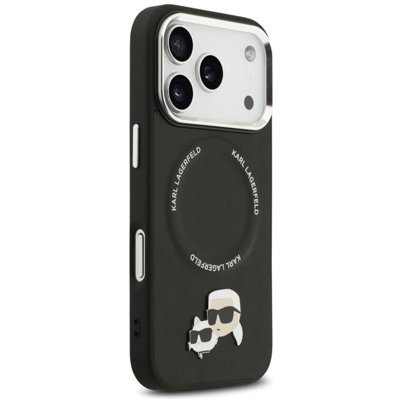 Karl Lagerfeld Karl & Choupette Pins MagSafe - Case for iPhone 17 Pro (black) - 4