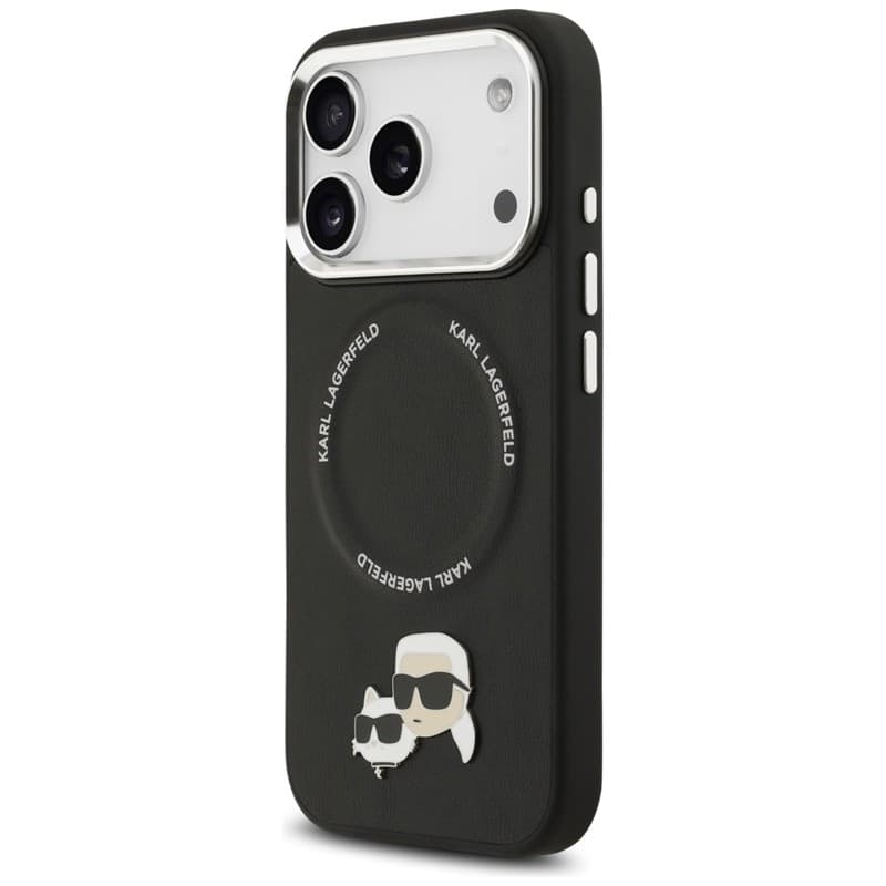 Karl Lagerfeld Karl & Choupette Pins MagSafe - Case for iPhone 17 Pro (black) - 10