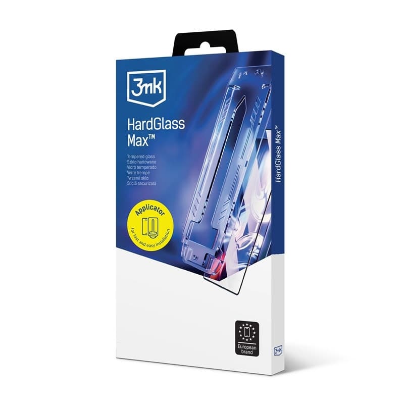 3mk HardGlass Max - Tempered Glass with Applicator for iPhone Air (Black) - 8