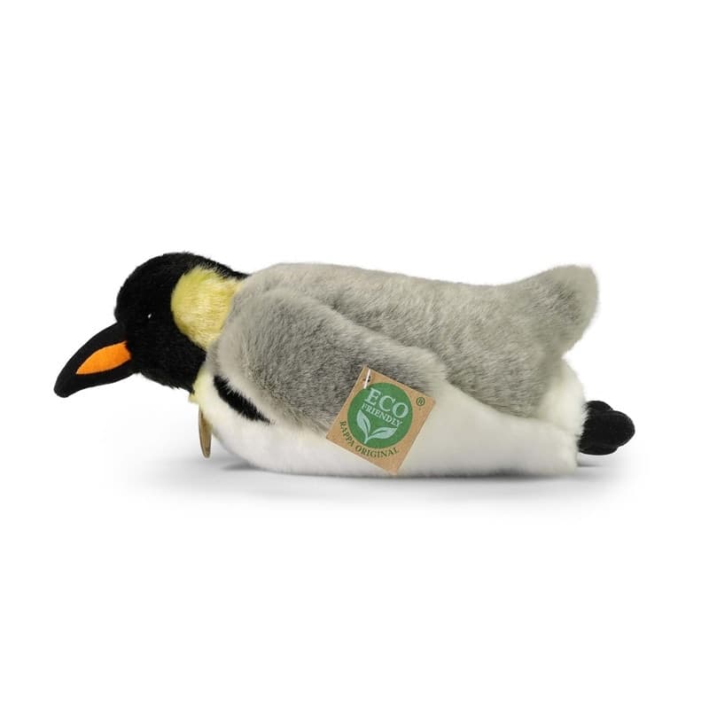 Rappa - Plush Realistic Toy Lying Penguin 28cm Eco-Friendly - 3