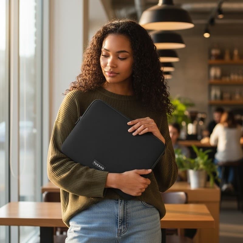 Tucano Colore2 - Sleeve for MacBook Air 13” / Pro 13" / Laptop 12” (black) - 20
