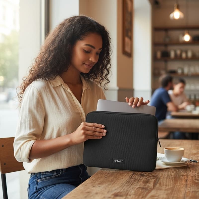 Tucano Colore2 - Sleeve for MacBook Air 13” / Pro 13" / Laptop 12” (black) - 9