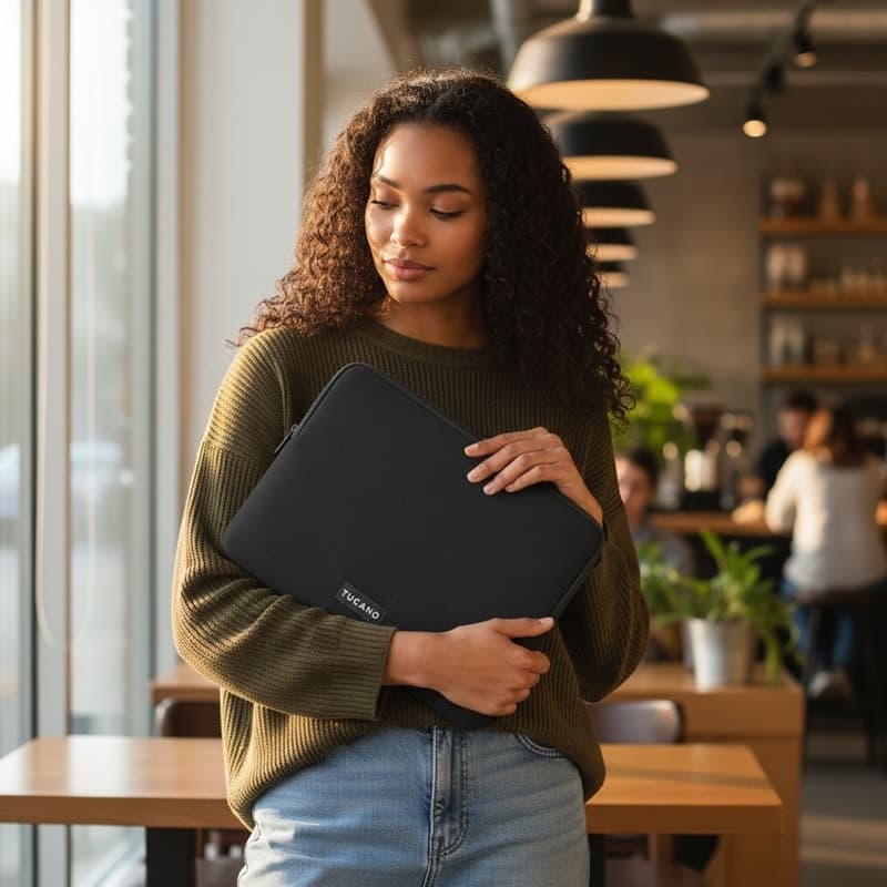 Tucano Colore2 - Sleeve for MacBook Air 13” / Pro 13" / Laptop 12” (black) - 10