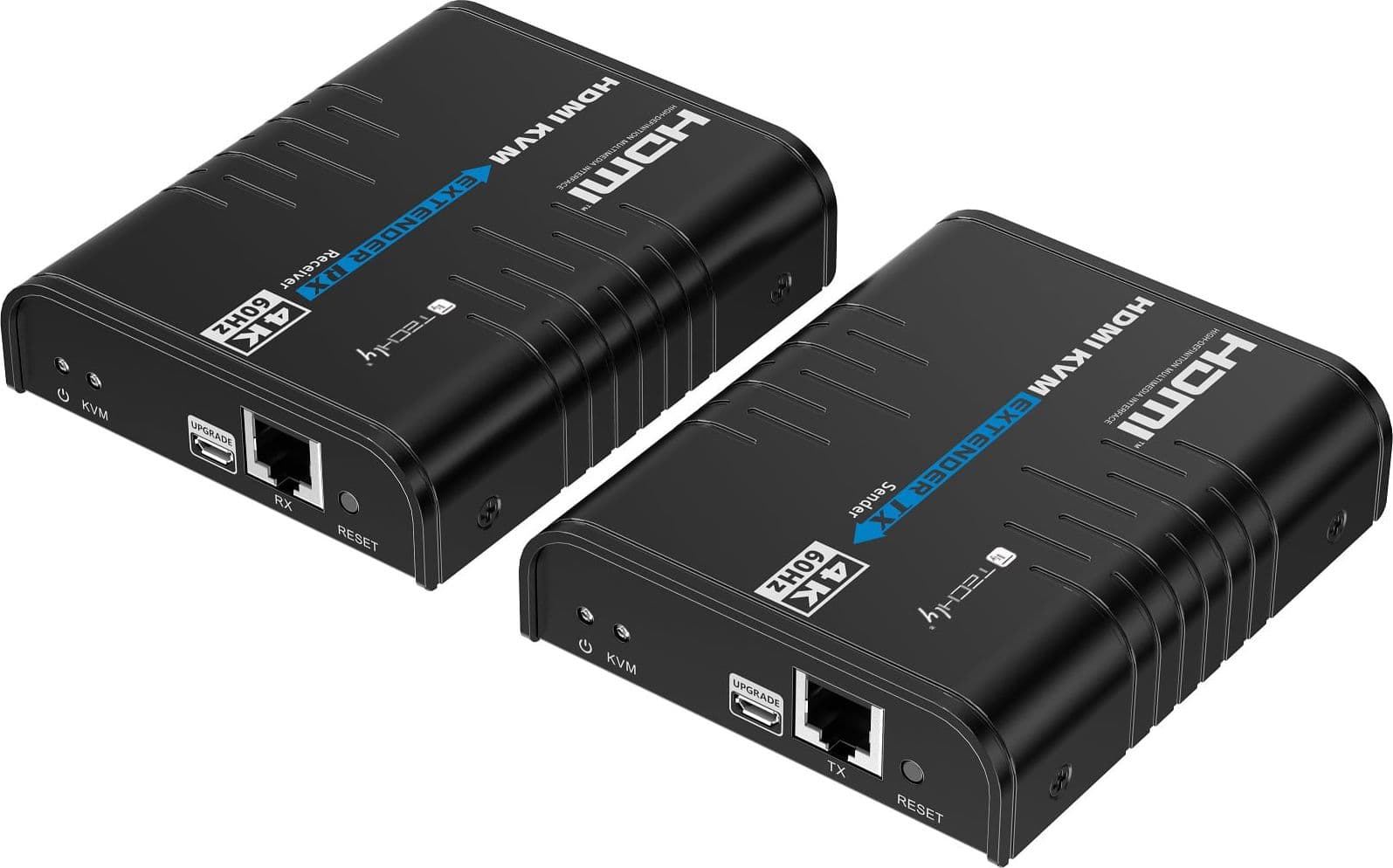 KVM HDMI 4K@60Hz Extender Cavo Cat.5/6 Nero - 4