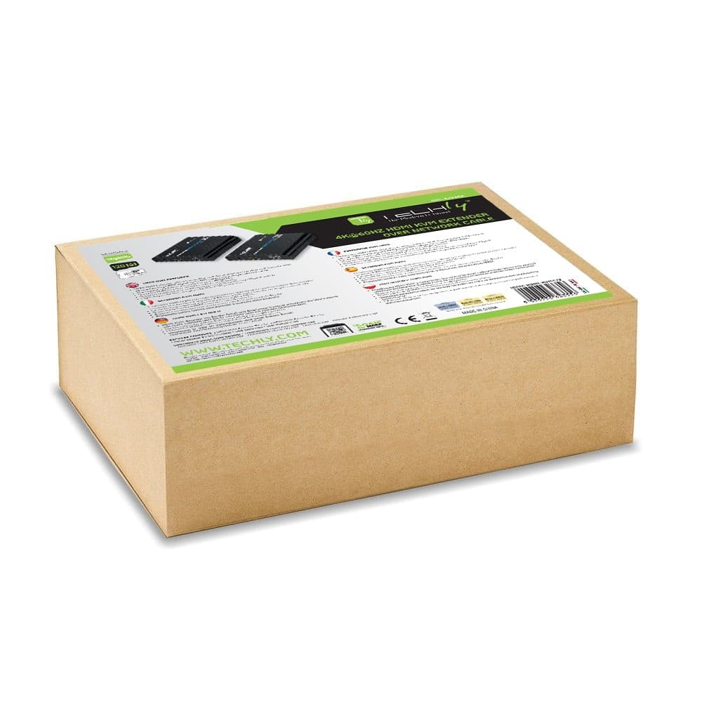 KVM HDMI 4K@60Hz Extender Cavo Cat.5/6 Nero - 6