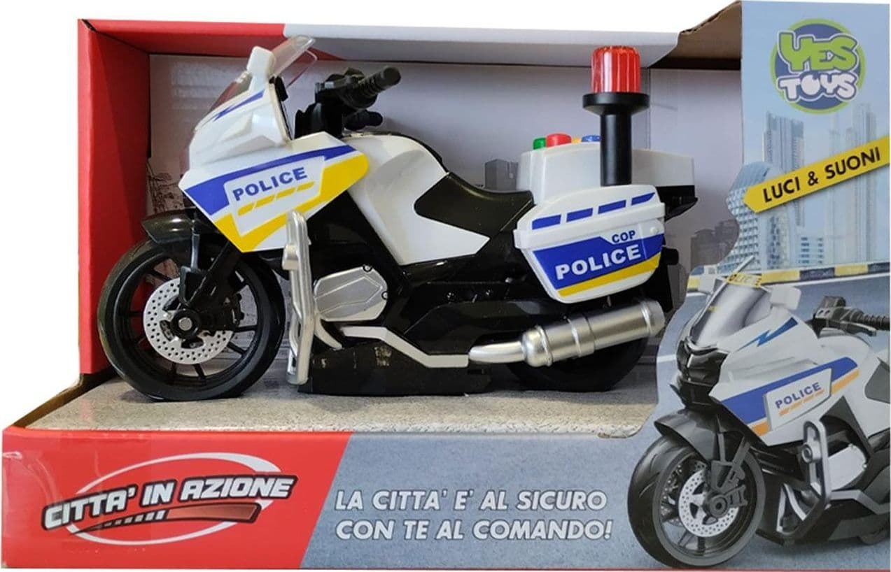 Moto Police 20cm Luci e Suoni - 2
