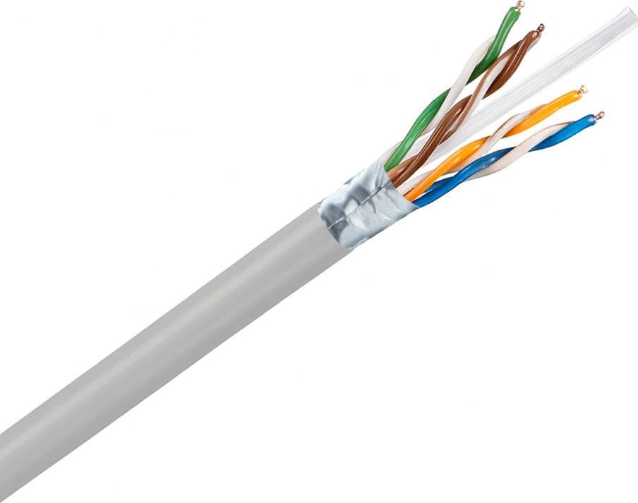 Cavo Cat. 6A Rigido F/UTP LSZH in Matassa 200 m Grigio - 4
