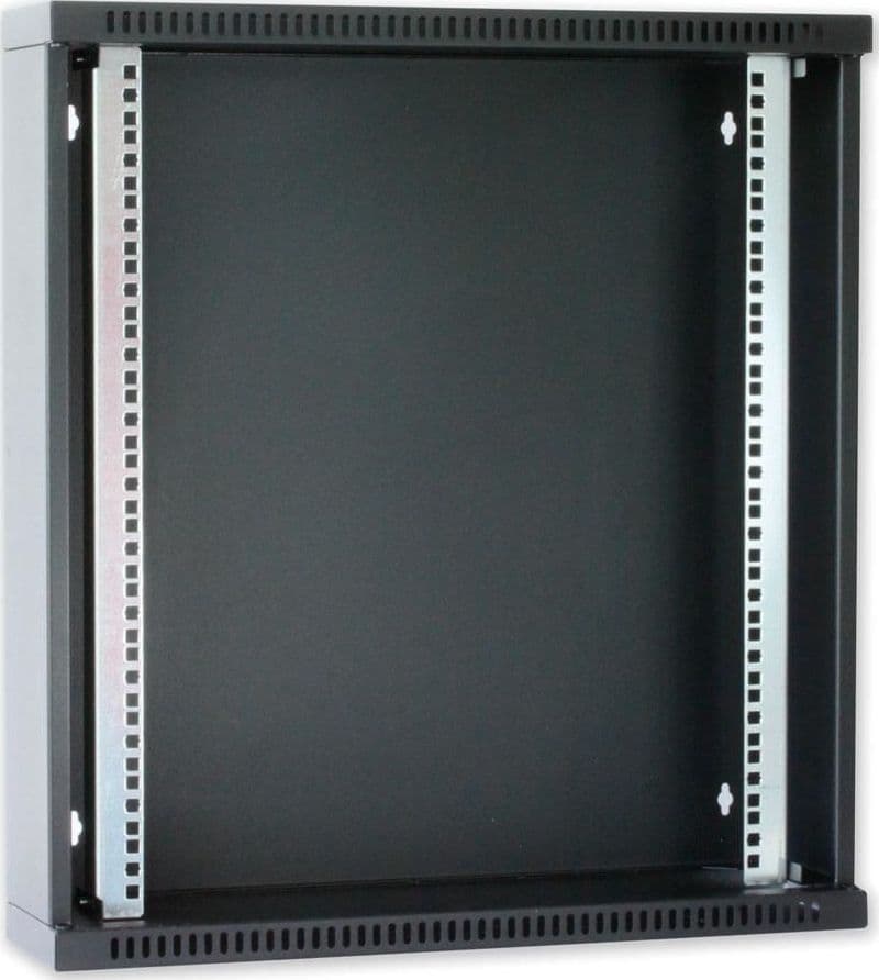 Armadio Rack 19'' Flat a muro p.30cm 12 unit&agrave sezione unica Grigio - 5