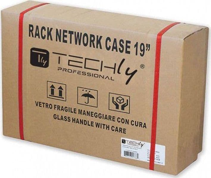 Armadio Rack 19'' Flat a muro p.30cm 12 unit&agrave sezione unica Grigio - 6