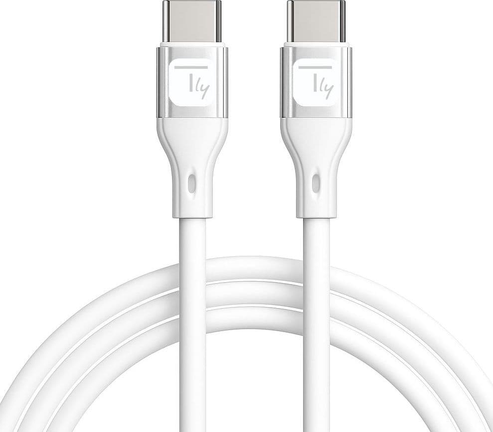 Cavo USB-C&trade Maschio/Maschio USB 2.0 in Silicone 1m Bianco