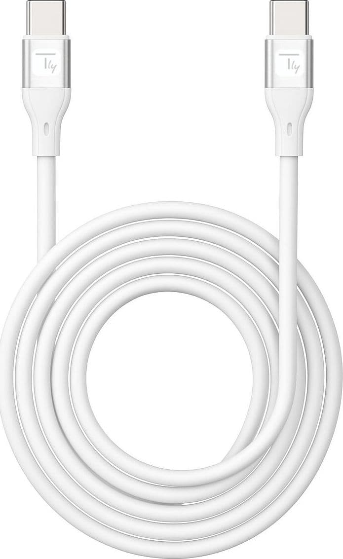 Cavo USB-C&trade Maschio/Maschio USB 2.0 in Silicone 1m Bianco - 2