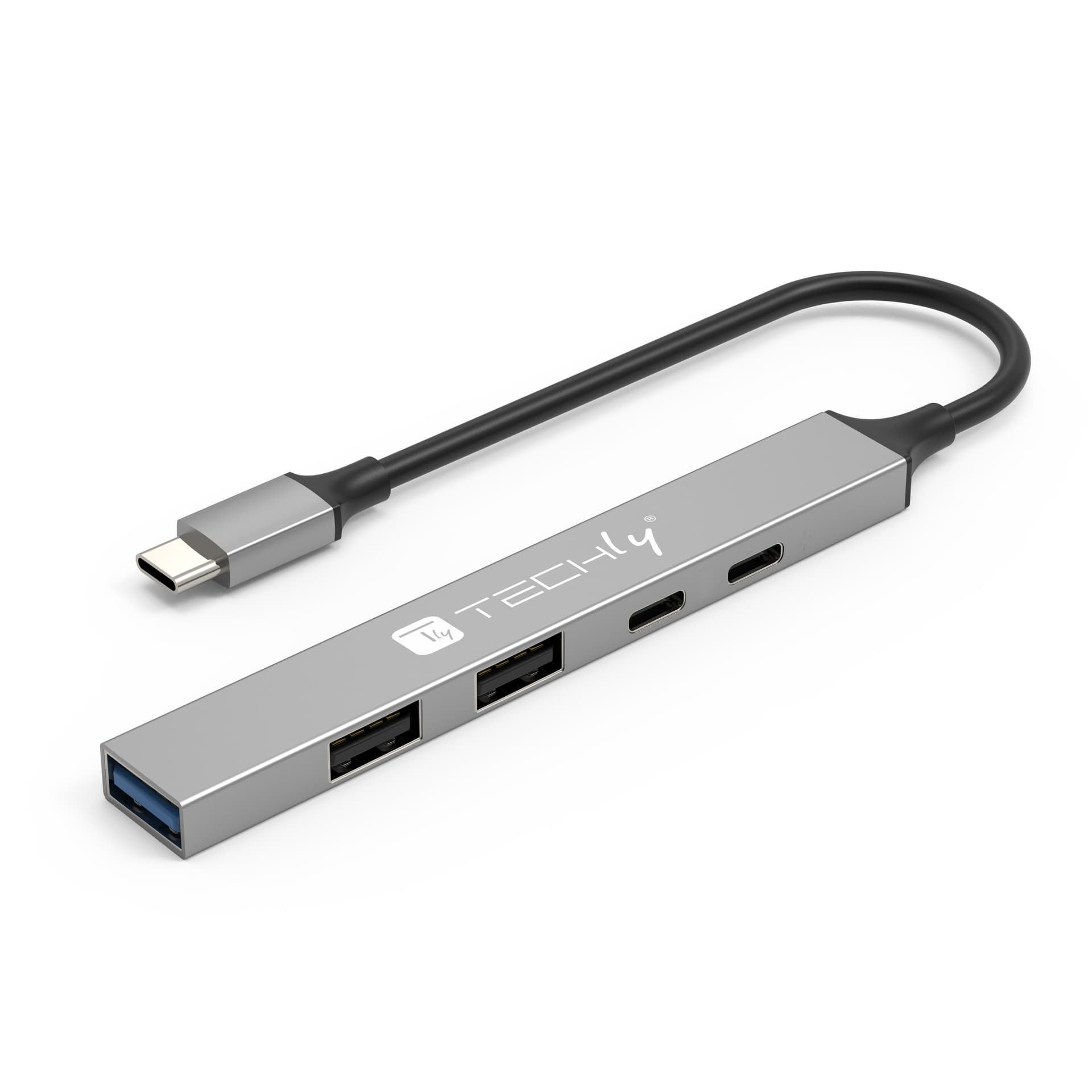 Hub USB 3.2 a 5 porte USB-A/USB-C&trade Slim in Metallo - 4