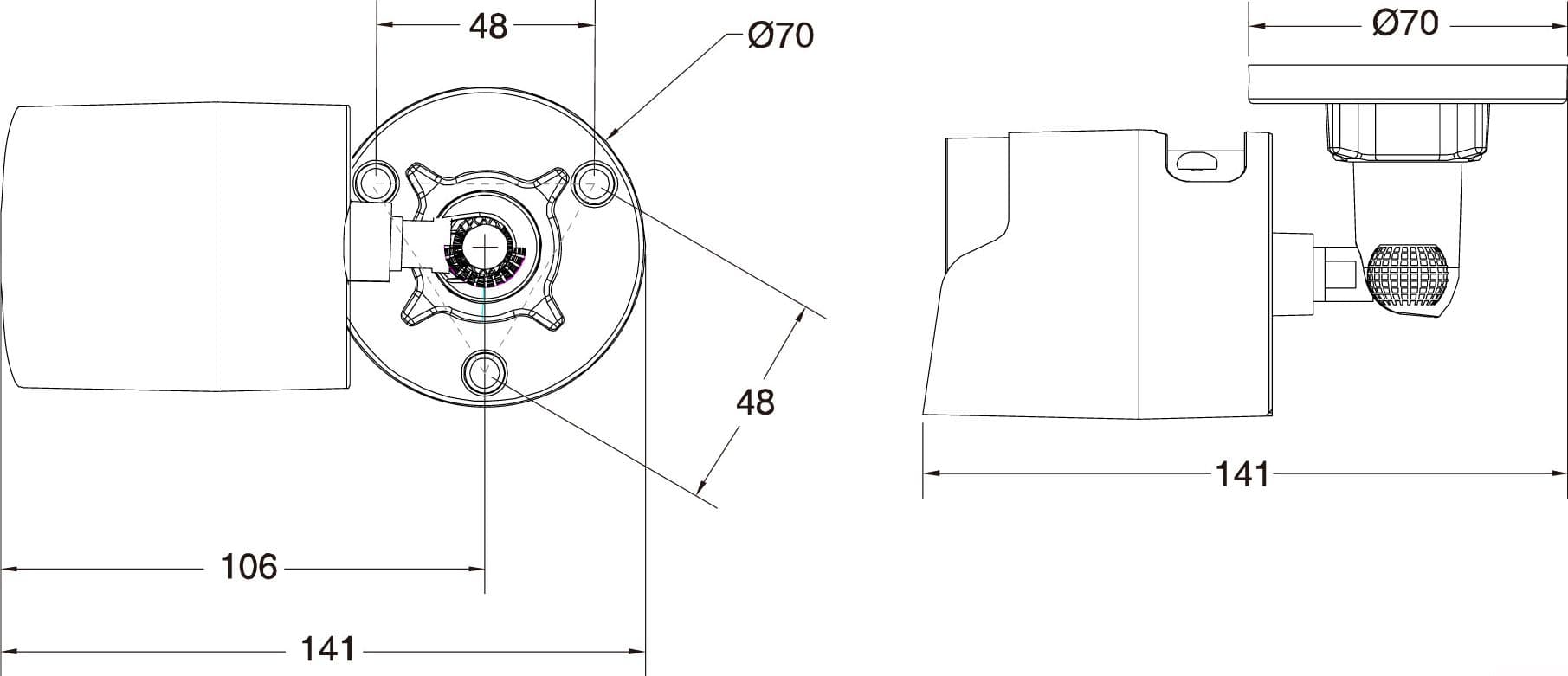 Telecamera IP Bullet IR H.265 da 3MP IP67 Rilevamento Basato su AI, DGM3103SCT - 5