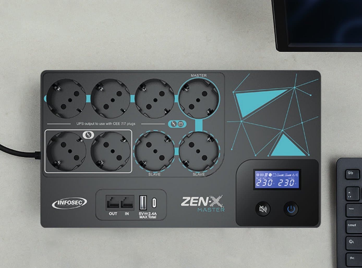 Gruppo di Continuit&agrave UPS 600VA Line Interactive con AVR - 2