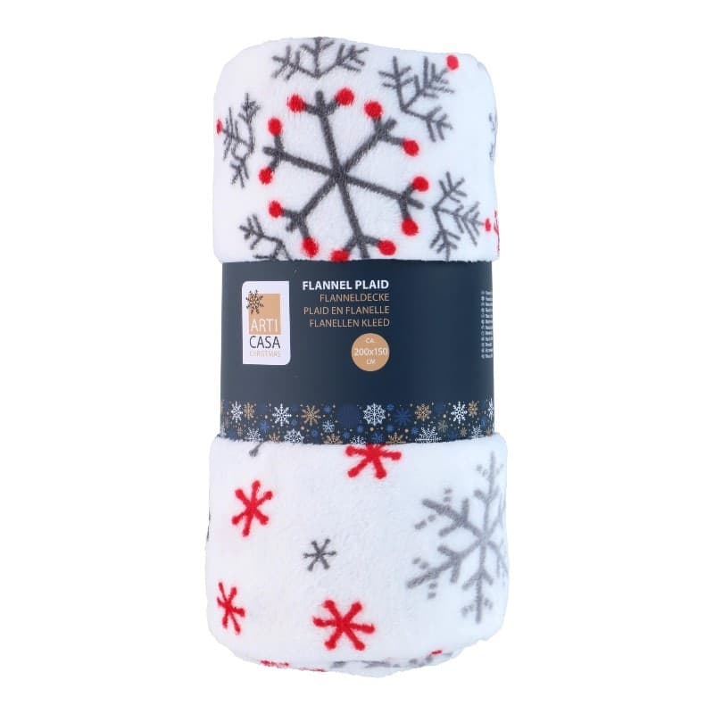 Arti Casa - Flannel Christmas Blanket 150x200 cm (White) - 5