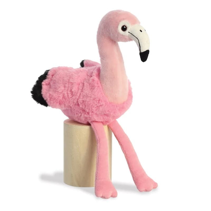 Eco Nation – Plush Toy / Cuddly Sitting Flamingo 27 cm Eco-Friendly - 5