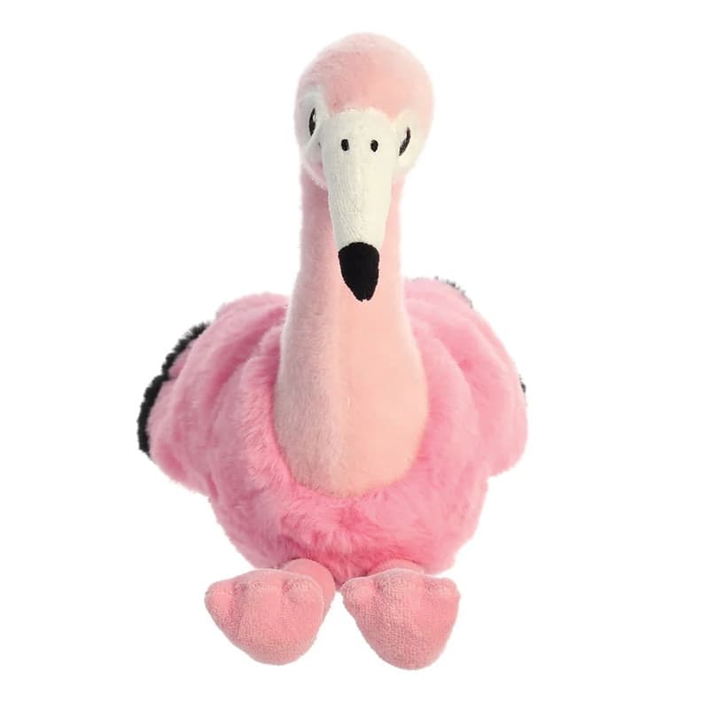 Eco Nation – Plush Toy / Cuddly Sitting Flamingo 27 cm Eco-Friendly - 6