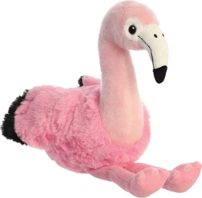 Eco Nation – Plush Toy / Cuddly Sitting Flamingo 27 cm Eco-Friendly - 7