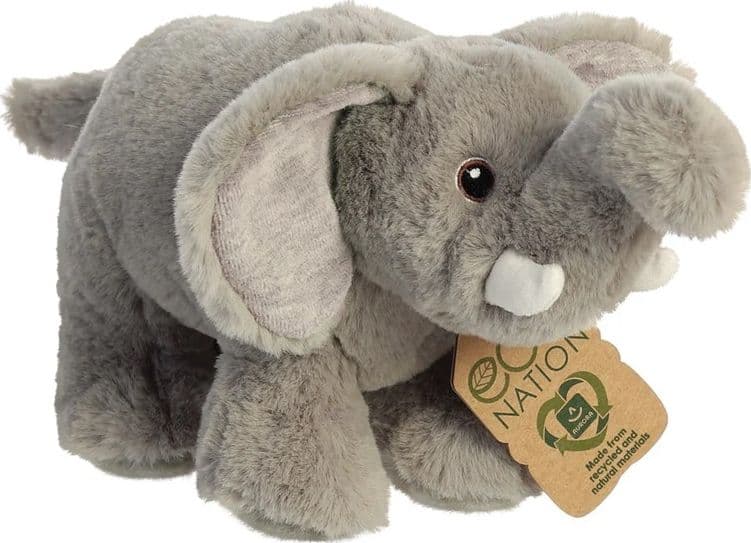 Eco Nation – Plush Toy / Cuddly Elephant 27 cm Eco-Friendly - 9