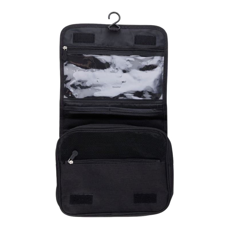 Dunlop – Travel Toiletry Bag with Hanging Hook 25x20x10 cm (Black) - 8