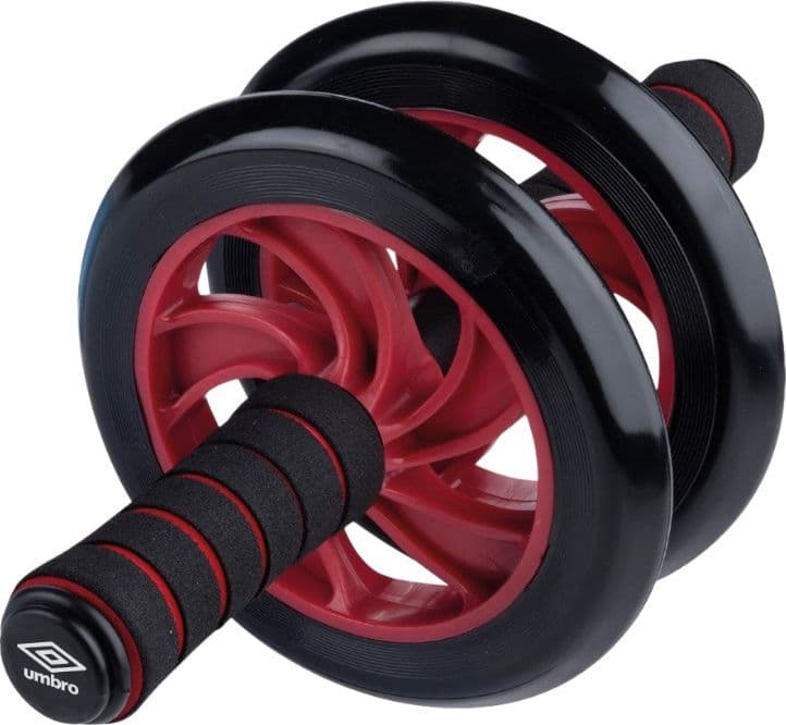 Umbro - Dual-wheel ab roller with mat (Red) - 2
