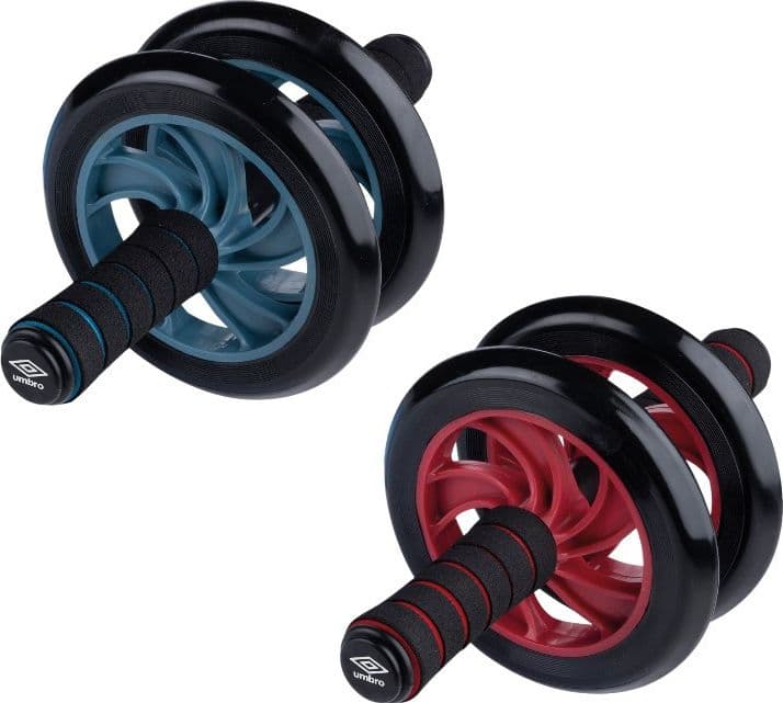 Umbro - Dual-wheel ab roller with mat (Red) - 6
