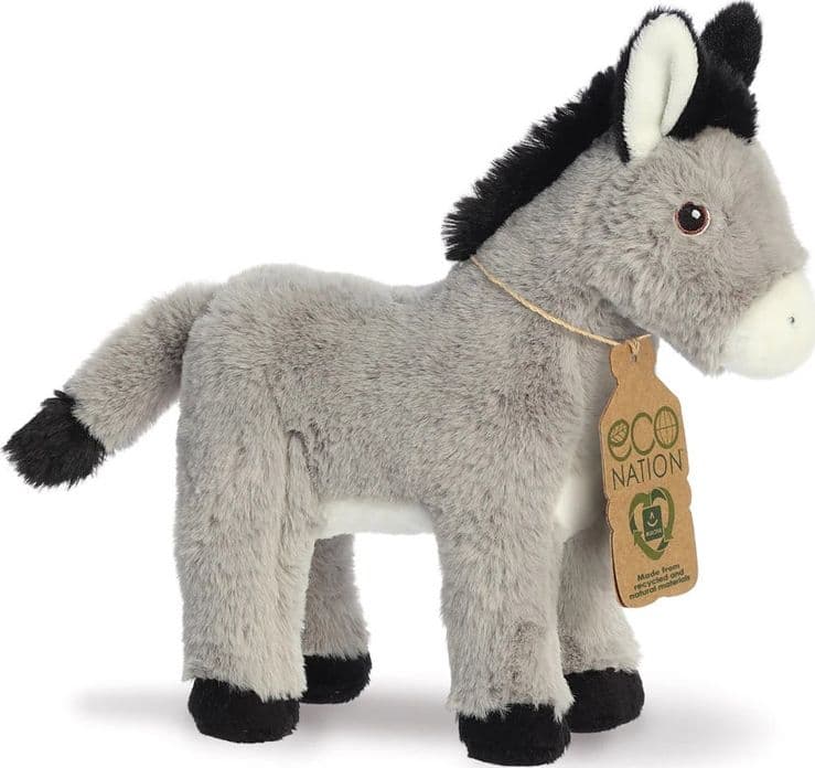 Eco Nation – Plush Toy / Cuddly Donkey 22 cm Eco-Friendly - 2
