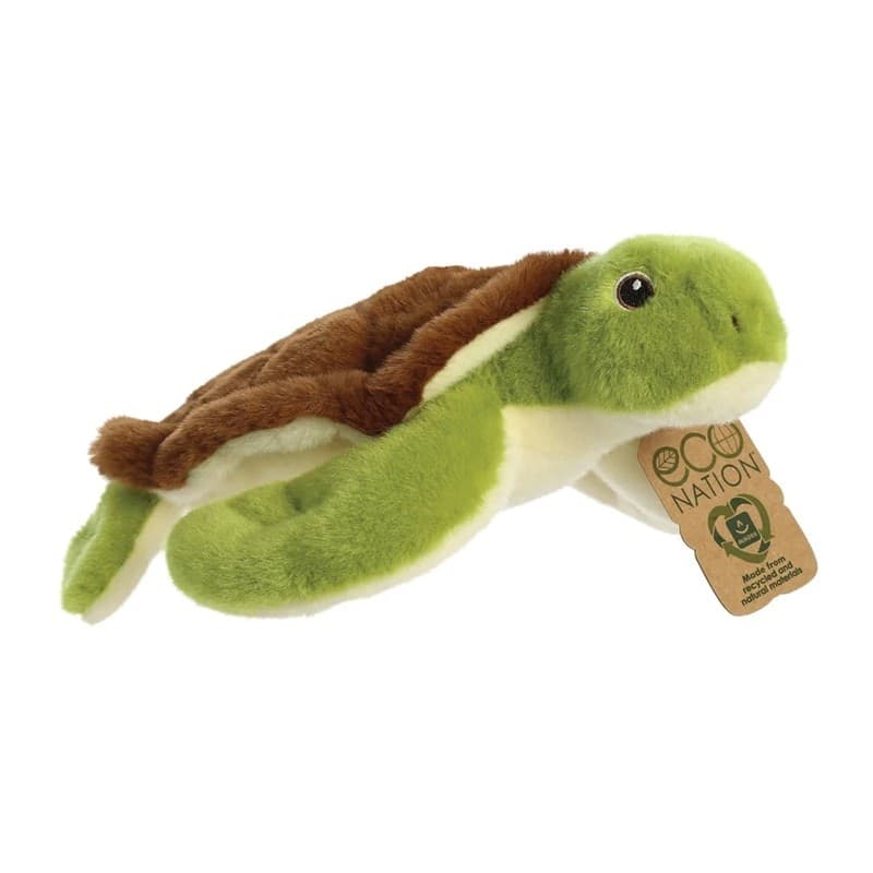 Eco Nation – Plush Toy / Cuddly Sea Turtle 27 cm Eco-Friendly - 10