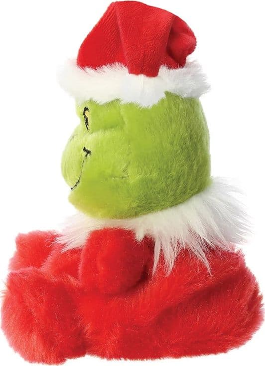 Grinch - Plush toy / cuddly sitting Grinch in Santa Claus outfit 13 cm from the Palm Pals collection Eco-Friendly - 4