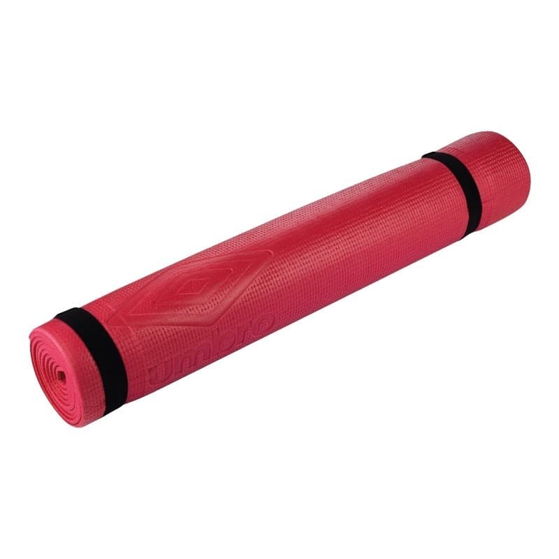 Umbro - Non-slip yoga / fitness mat 173x61 cm (Red) - 4