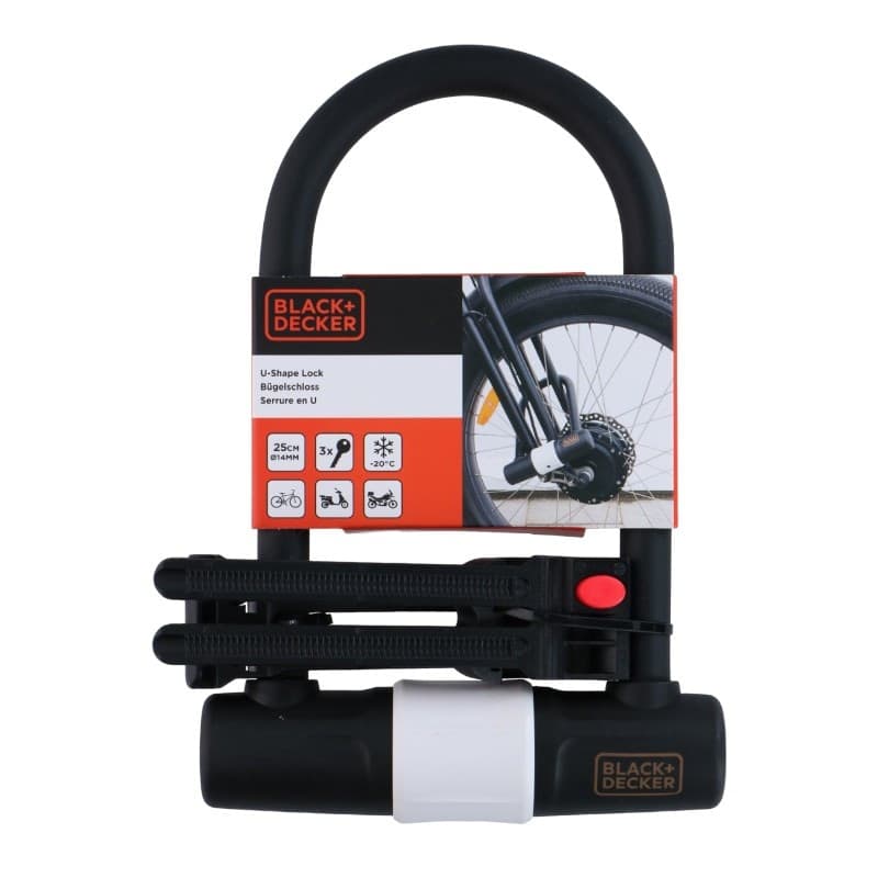 Black&Decker - Bicycle Lock / U-Lock 14x25 cm - 4