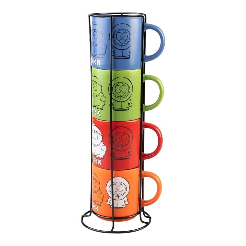 South Park - Set of 4 Ceramic Mugs with Stand 300 ml - 2