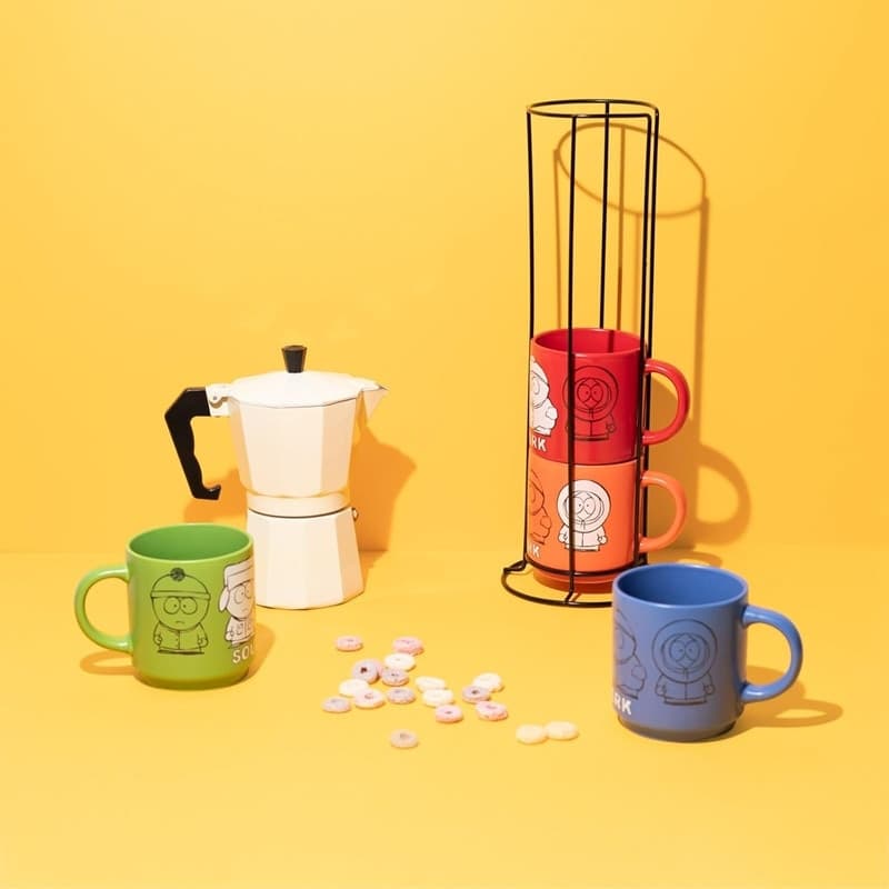 South Park - Set of 4 Ceramic Mugs with Stand 300 ml - 4