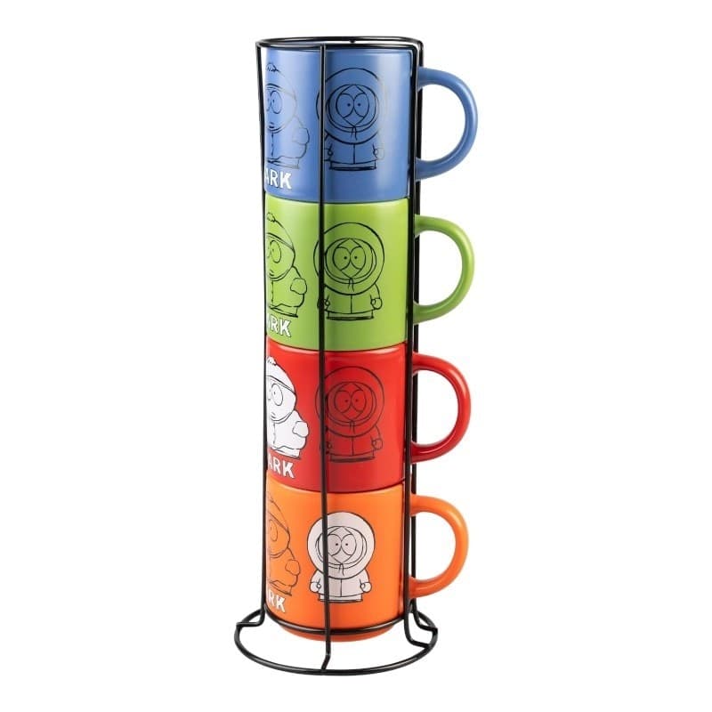 South Park - Set of 4 Ceramic Mugs with Stand 300 ml - 9
