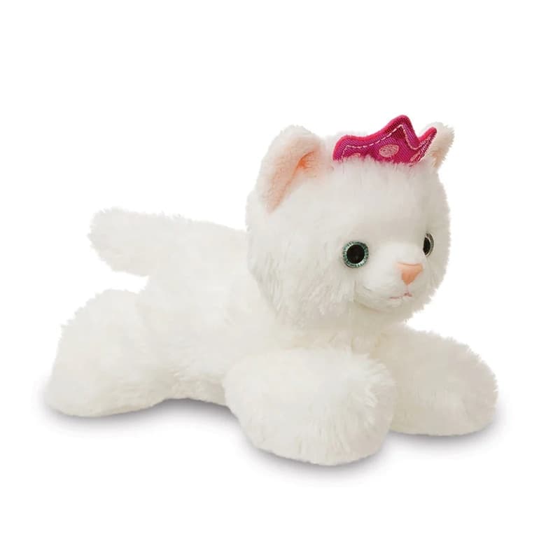 Fancy Pals – Peluche Principessa Gatto con Corona Rosa in Borsa Arcobaleno 20 cm Eco-Friendly - 3