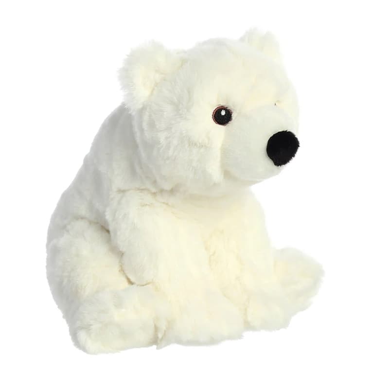 Eco Nation – Plush Toy / Cuddly Sitting Polar Bear 19 cm Eco-Friendly - 5