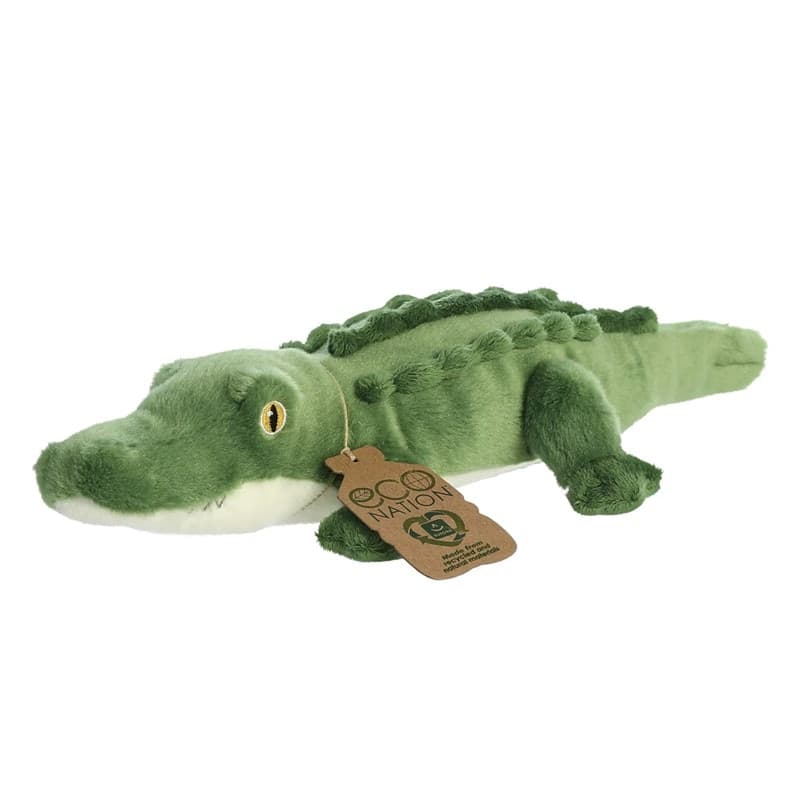 Eco Nation – Plush Toy / Cuddly Alligator 36 cm Eco-Friendly - 2