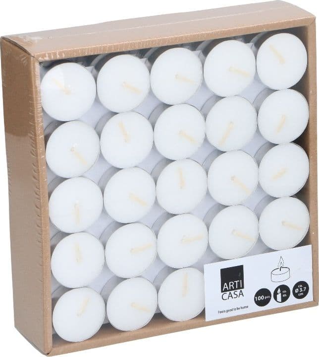 Arti Casa - Tealight candles unscented 100 pcs - 2