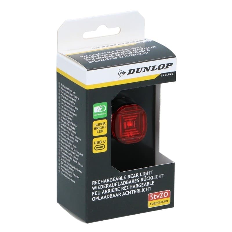 Dunlop - USB-C rechargeable LED rear bike light K-Mark - 5