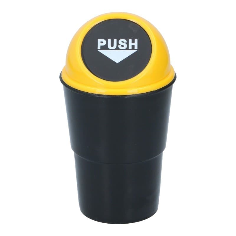 Dunlop - Car Trash Bin 400 ml 10x17 cm (Yellow / Black) - 5