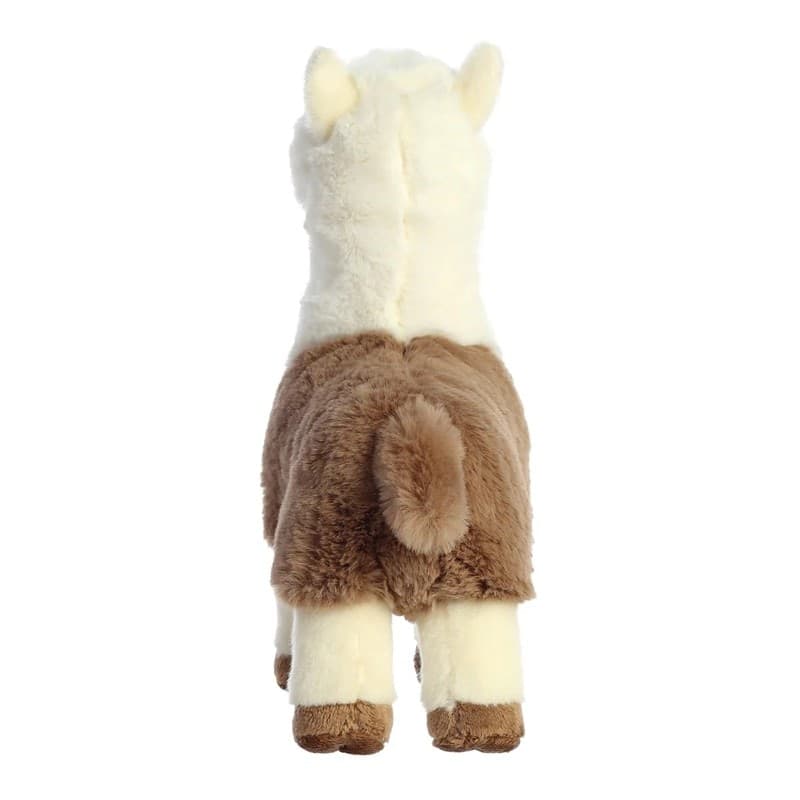 Eco Nation – Plush Toy / Cuddly White-Brown Alpaca 24 cm Eco-Friendly - 13