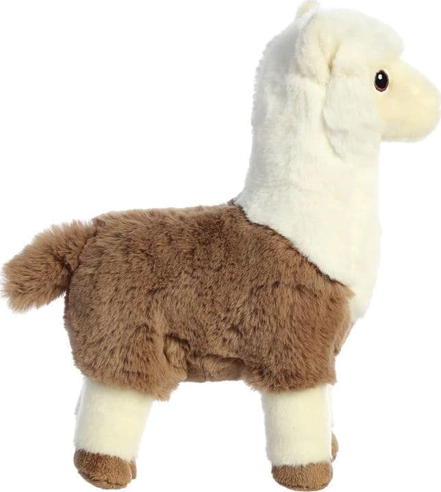 Eco Nation – Plush Toy / Cuddly White-Brown Alpaca 24 cm Eco-Friendly - 5