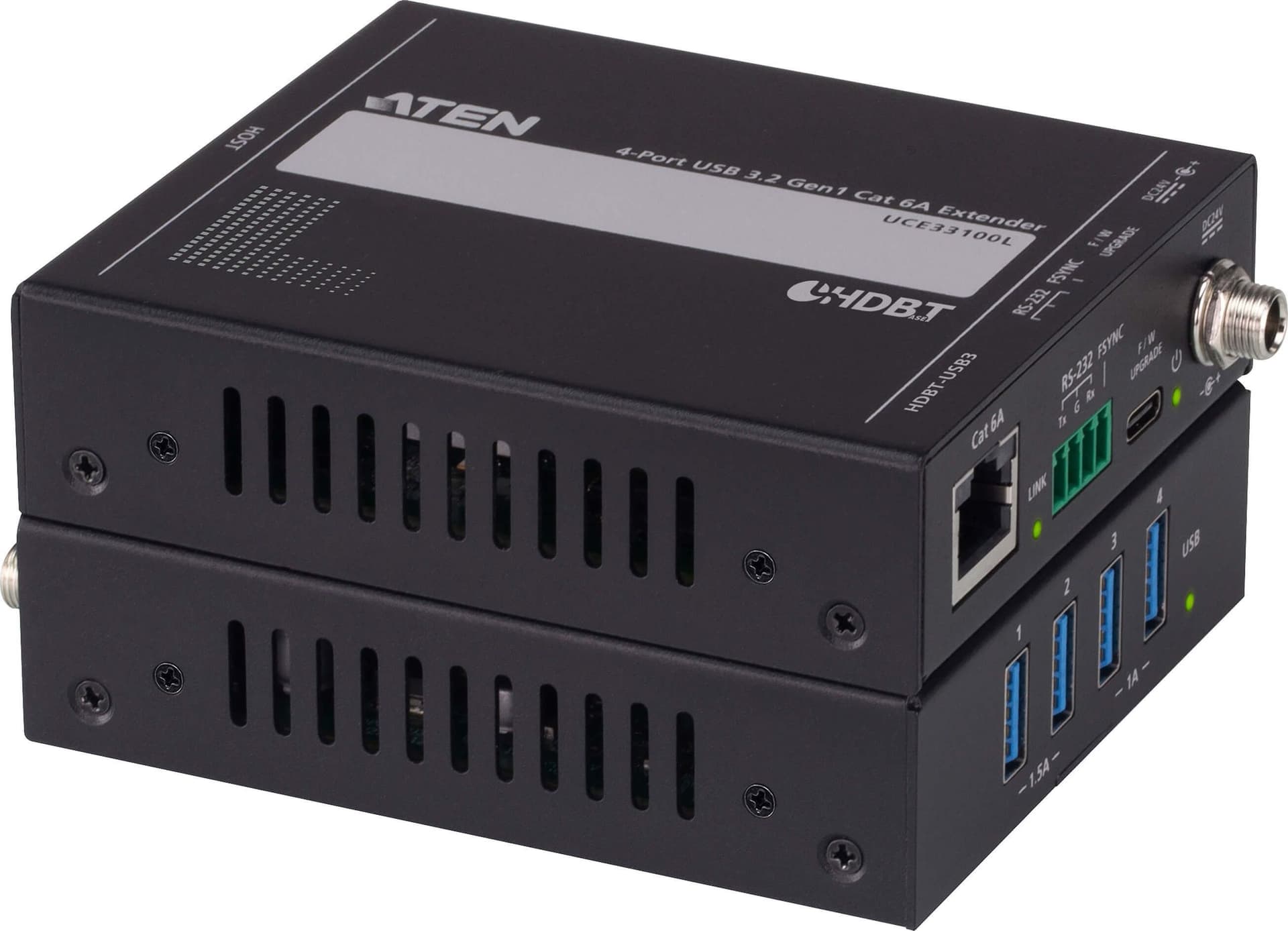 Estensore USB 3.0 Gen. 1 CAT 6A a 4 porte (100 m), UCE33100