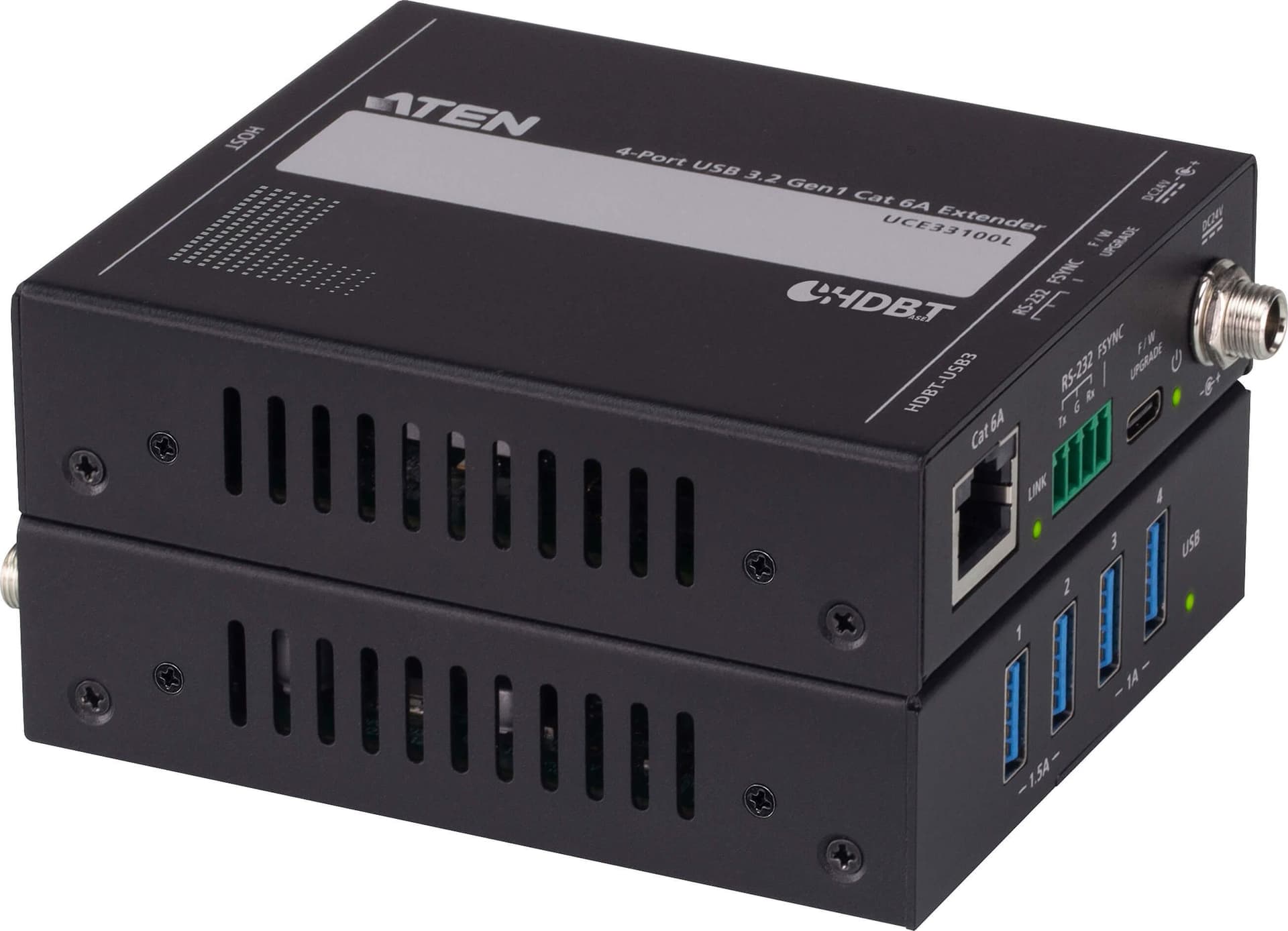 Estensore USB 3.0 Gen. 1 CAT 6A a 4 porte (100 m), UCE33100 - 12