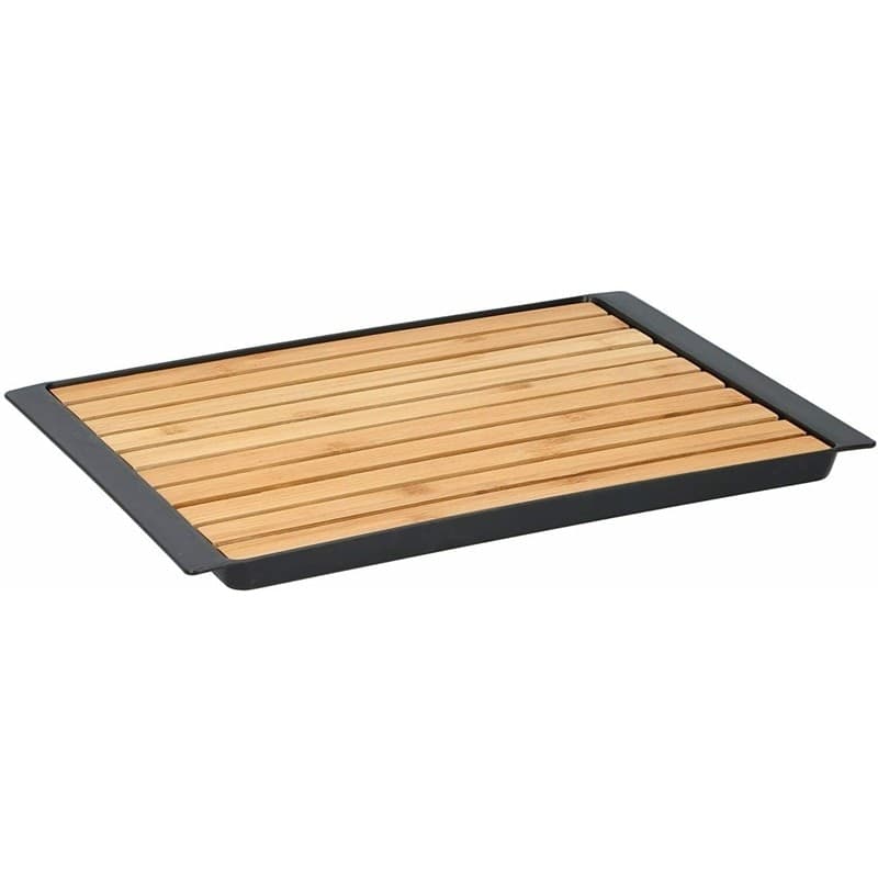 Alpina - Bamboo bread board with crumb tray - 6