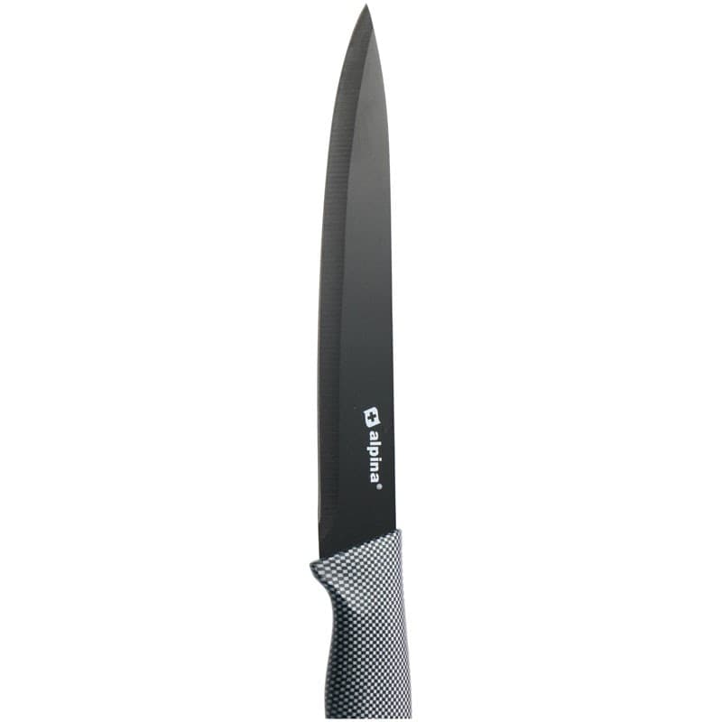 Alpina - Stainless steel INOX knife set 6 pcs. (Black) - 17