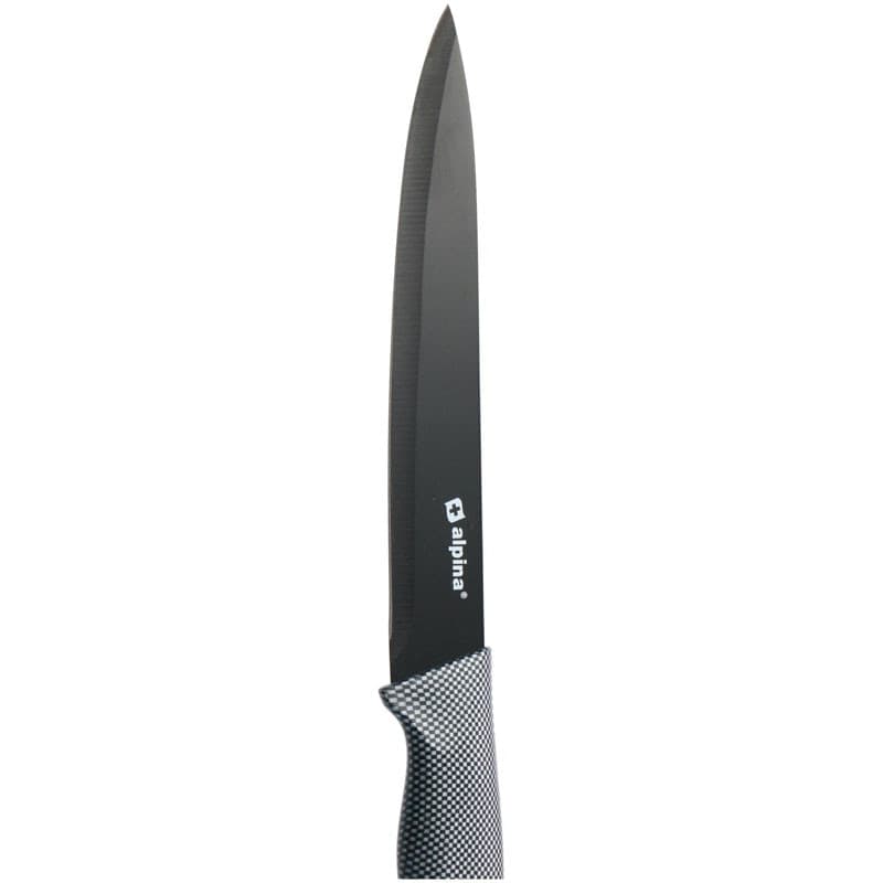 Alpina - Stainless steel INOX knife set 6 pcs. (Black) - 7
