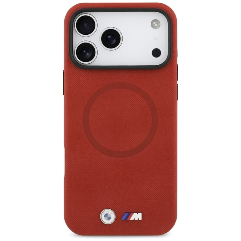 BMW M FW Metal Logo MagSafe - Case iPhone 17 Pro Max (red) - 3